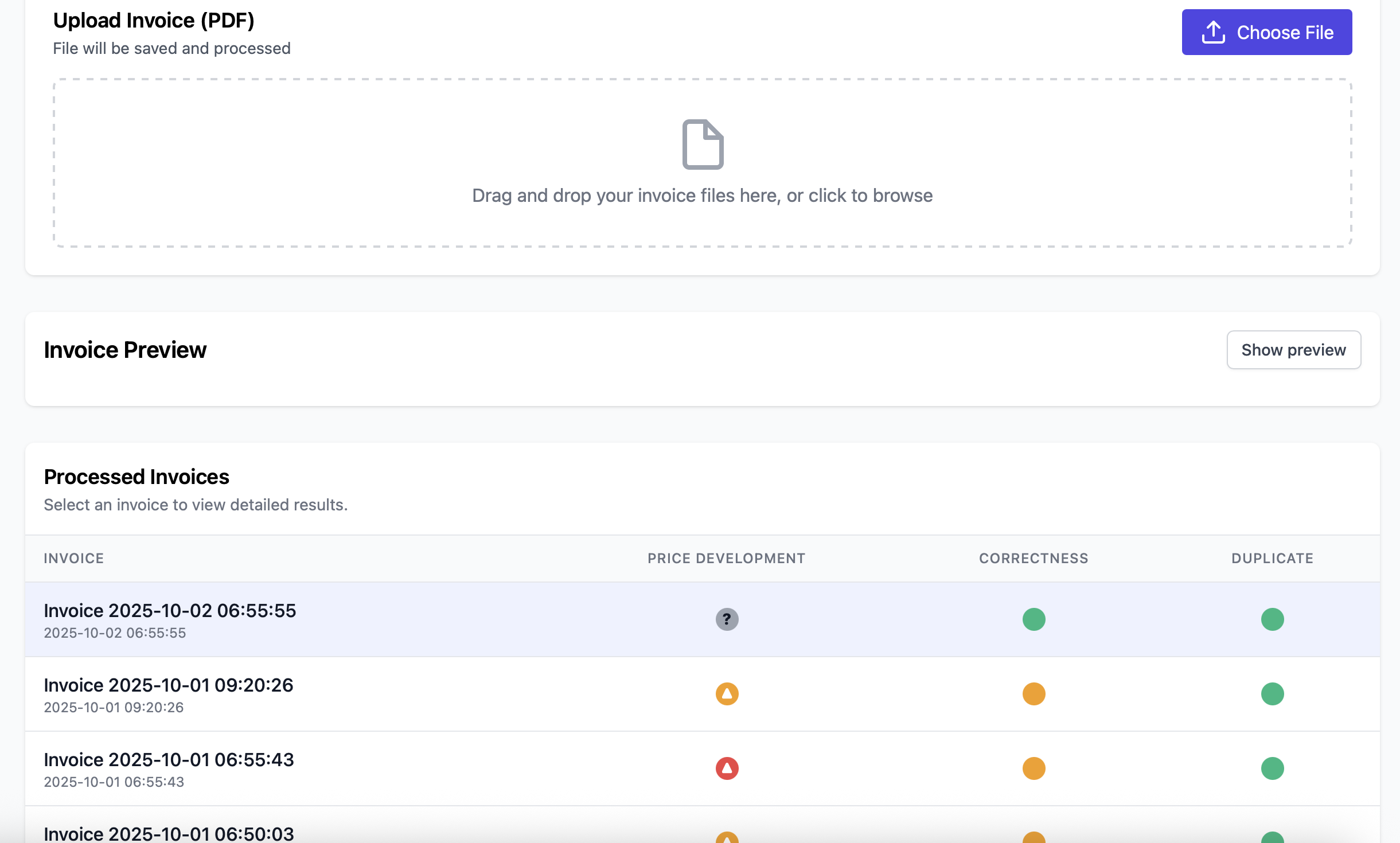 Invoice Checker